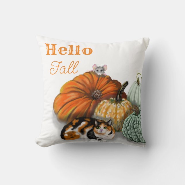 Coussin d'oreiller Hello Fall Throw (Recto)