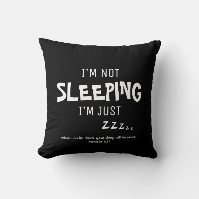 Coussin Dormir drôle (Recto)