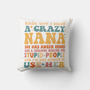 Coussin Dos, J'Ai Une Nana Fou