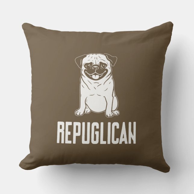 Coussin dos lover design unique mignon chien (Recto)