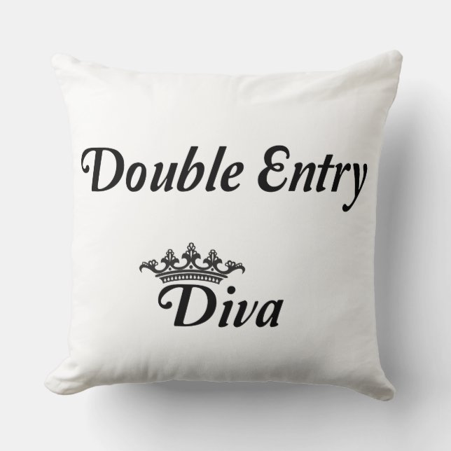 Coussin Double Entry Diva (Recto)