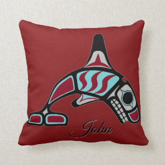 Coussin Double épaulard personnalisé