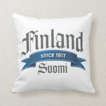 Coussin double face de la Finlande depuis 1917