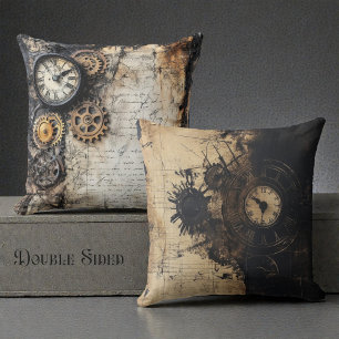 Coussin Double Face Victorian Steam Punk