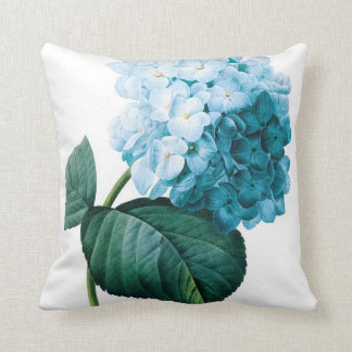 Coussin Double illustration Redoute de fleur d'hortensia