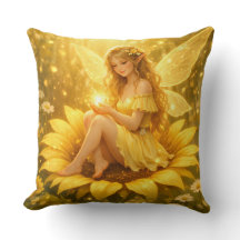 Douce elfe sur un tournesol 