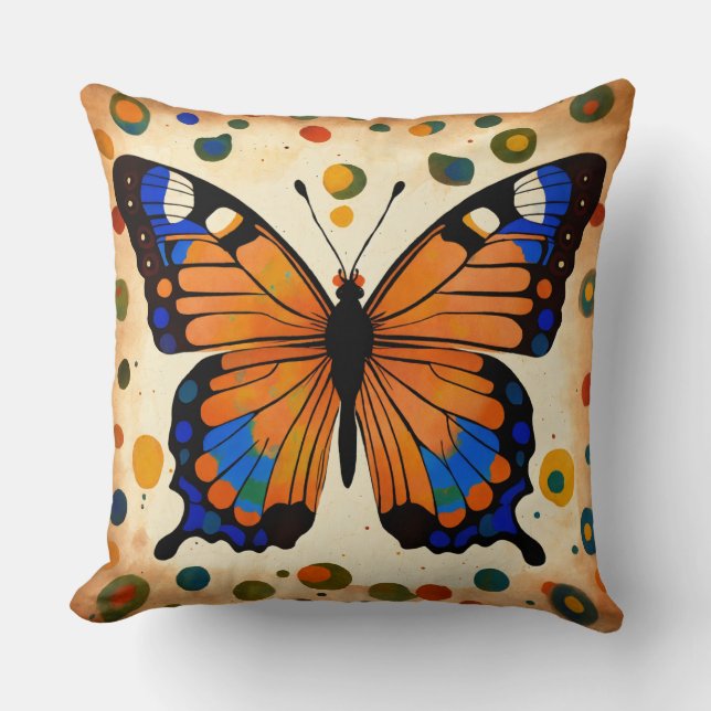 Coussin douillet avec design papillon (Recto)