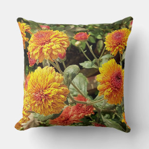 Coussin douillet Fleurs de marguerite Jaune Lumine