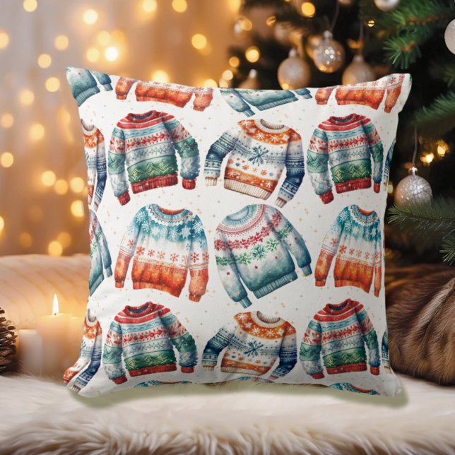 Coussin Douleur de Noël moche (Créateur téléchargé)