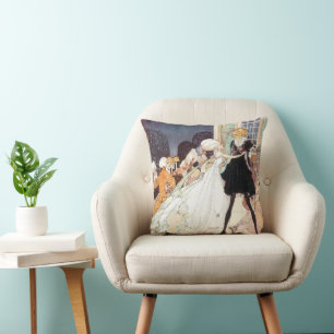 Coussin Douze Princesses Danseuses Vintage par Kay Nielsen