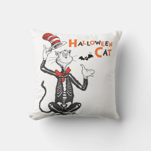 Coussin Dr. Seuss Chat Chapeauté Halloween