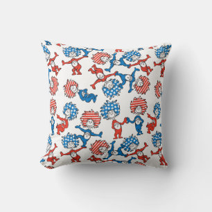 Coussin Dr. Seuss Chose Un Chose Deux motif drapeau amér