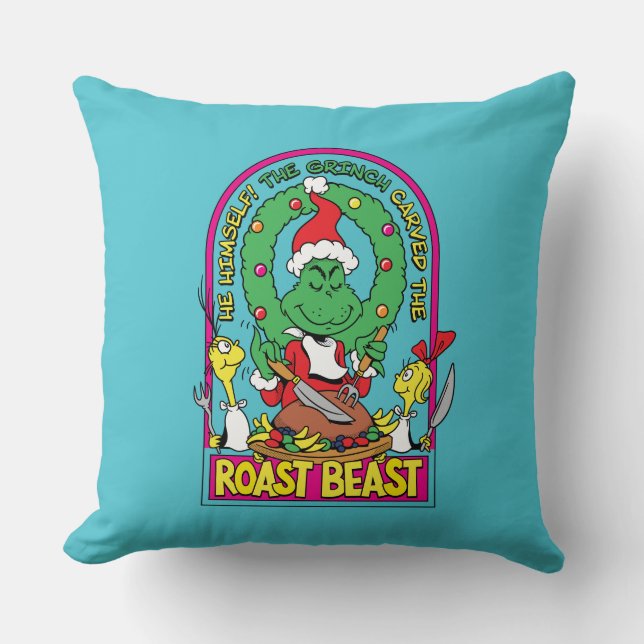 Coussin Dr Seuss | Graphique de la bête rôtie (Recto)