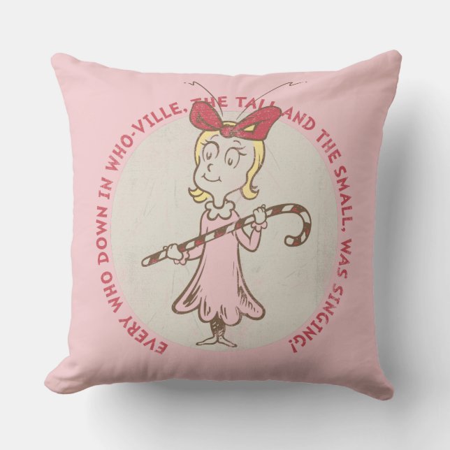 Coussin Dr Seuss | Grinch | Cindy-Lou Qui - Mignonne Quot (Recto)