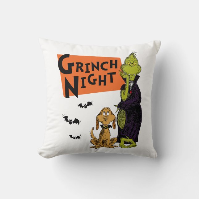 Coussin Dr Seuss | Hallowen Grinch Night Graphic (Recto)