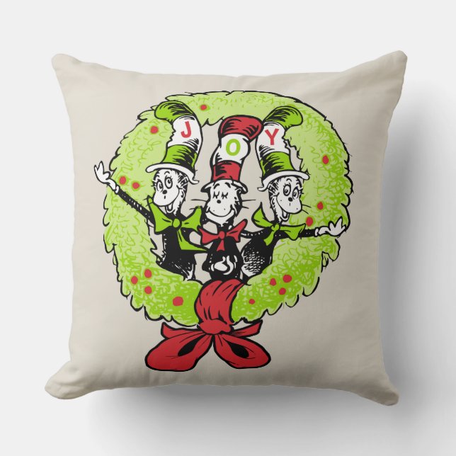 Coussin Dr Seuss| The Grinch| Who-ville Christmas Joy (Recto)