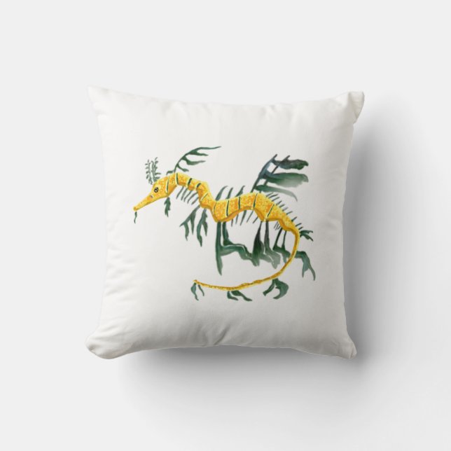 Coussin Dragon feuillu de mer (Recto)