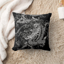 Dragon noir et blanc