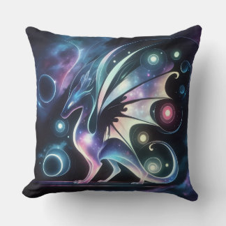Coussin Dragon papillon spatial