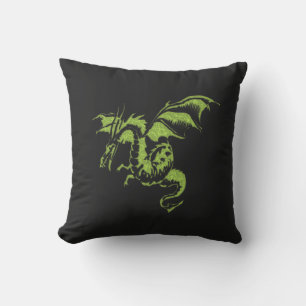 Coussin Dragon Vert