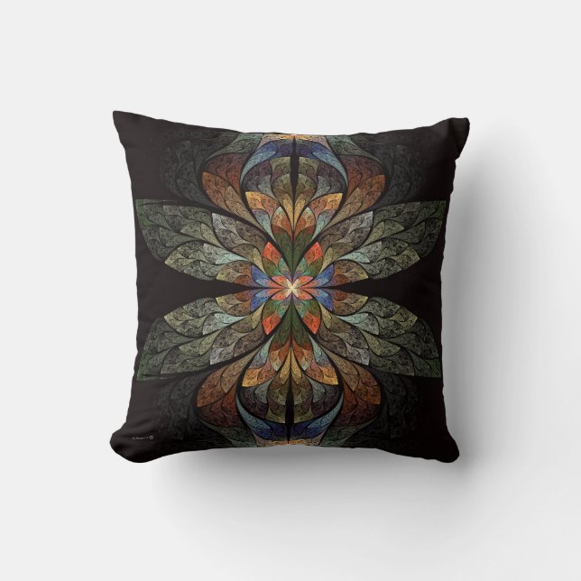 Coussin Dragonfly Abstrait (Recto)