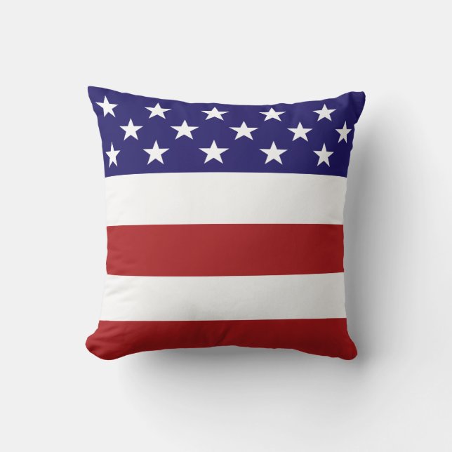 Coussin Drapeau américain (Recto)