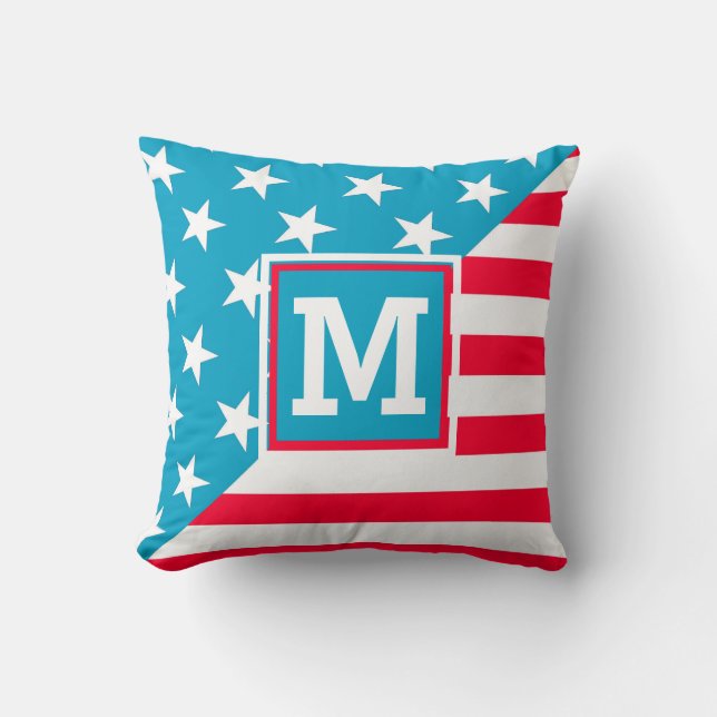 Coussin Drapeau américain (Recto)