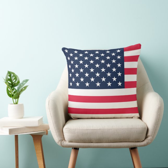 Coussin Drapeau américain 50 étoiles : vieilles étoiles de (Chaise)