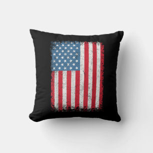 Coussin Drapeau Américain Patriotique Pour Hommes Femmes E