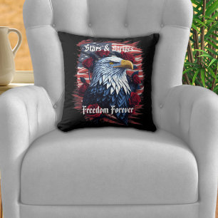Coussin Drapeau américain Stars Stripes Freedom Forever Ea