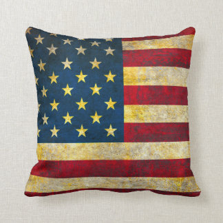Coussin Drapeau américain vintage