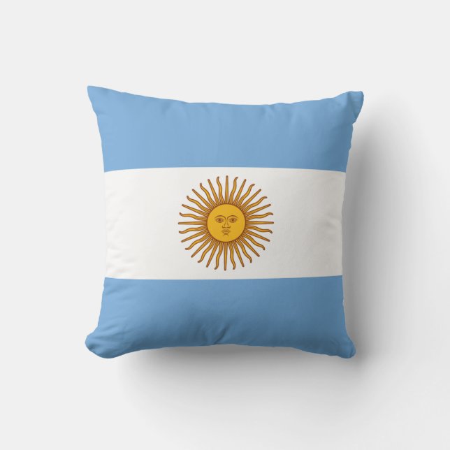 Coussin Drapeau argentin (Recto)