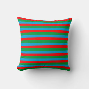 Coussin drapeau azerbaïdjan rayures pays symbole motif rou