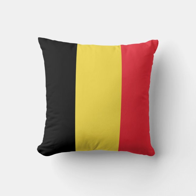 Coussin Drapeau belge patriotique (Recto)