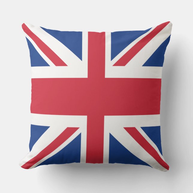 Coussin Drapeau britannique Royal Union Jack (Recto)