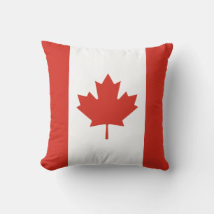 Coussin Drapeau canadien (Feuille d'érable) (Canada)