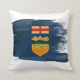 Coussin Drapeau d'Alberta