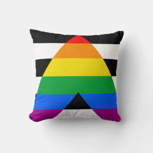 Coussin Drapeau d'allié LGBTQ+