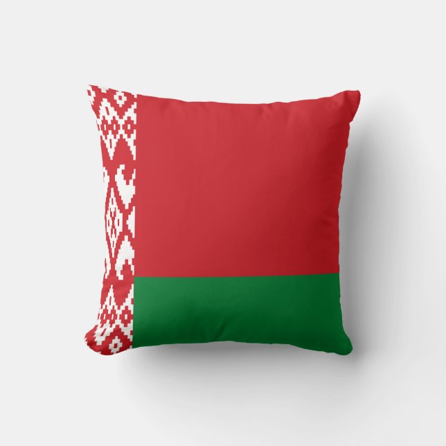 Coussin Drapeau de Biélorussie (Recto)
