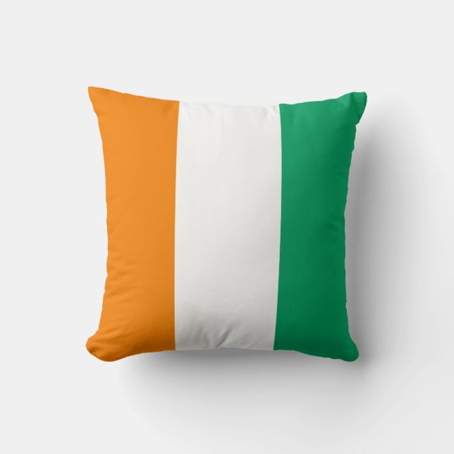 Coussin Drapeau de Côte d'Ivoire (Recto)
