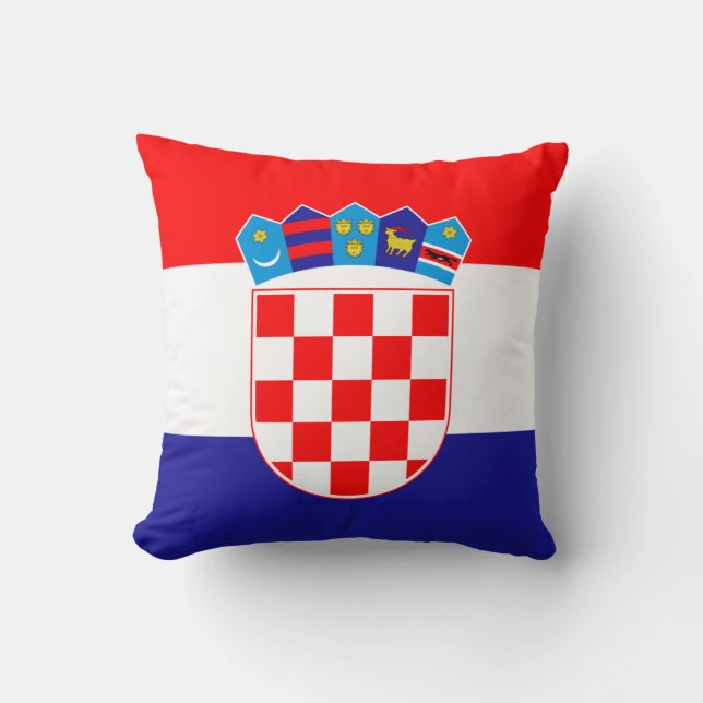 Coussin Drapeau de Croatie Jeu d'oreiller (Recto)
