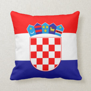 Coussin Drapeau de Croatie Jeu d'oreiller