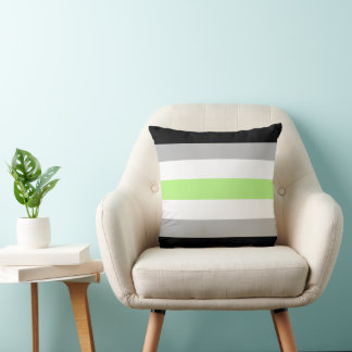 Coussin Drapeau de fierté Agender – Identité Agender LGBTQ
