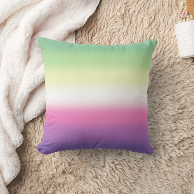 Coussin Drapeau de fierté Gradient Genderfae  (Couverture)
