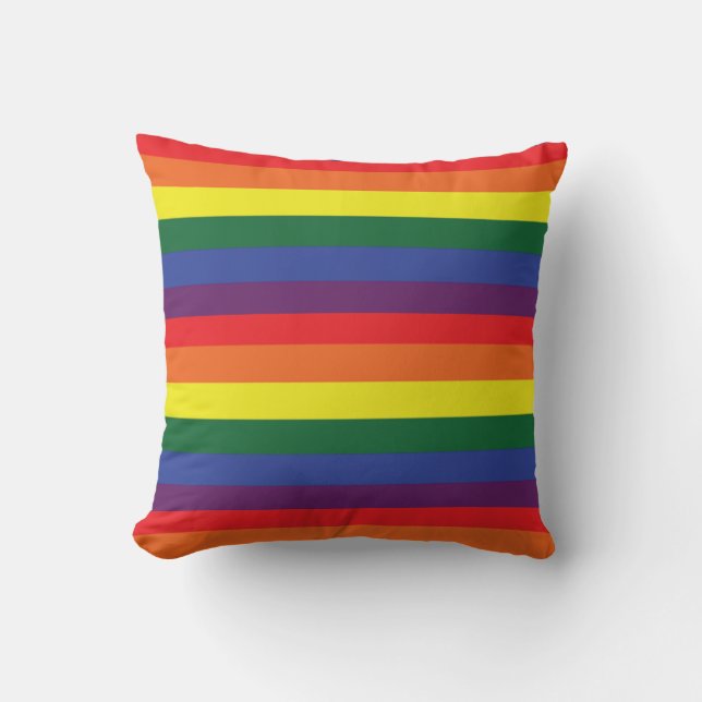 Coussin Drapeau de fierté LGBT (Recto)