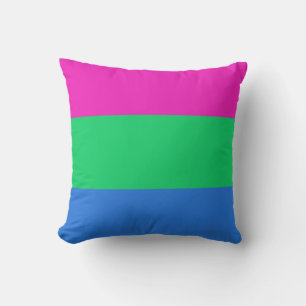 Coussin Drapeau de fierté polysexuelle