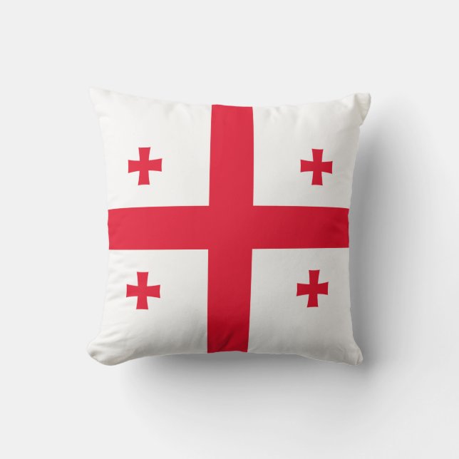 Coussin Drapeau de Géorgie (Recto)