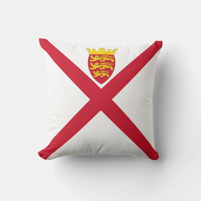 Coussin Drapeau de Jersey (Recto)