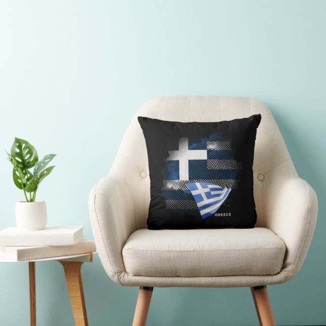 Coussin Drapeau de la Grèce (Chaise)