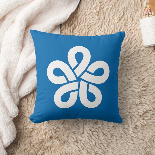 Coussin Drapeau de la préfecture de Fukuoka, Japon (Couverture)